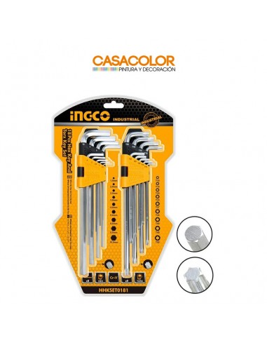 Llave Hallen, juego d/18 piezas